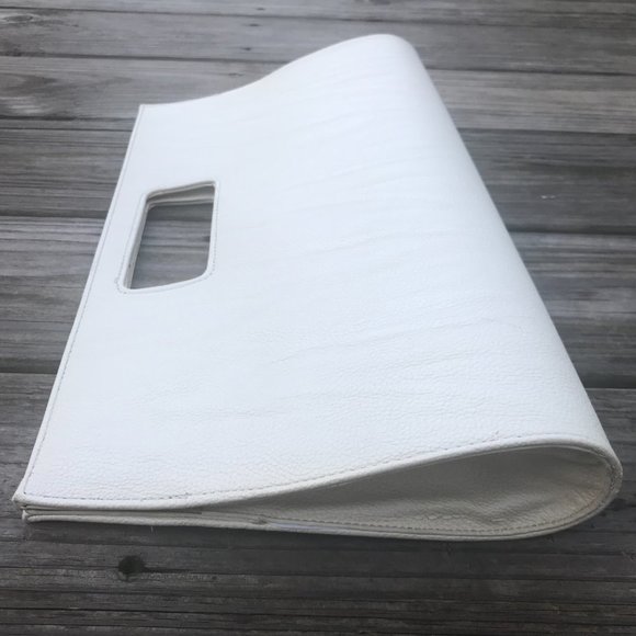 Charming Charlie Women Clutch Bag Purse White Read - Picture 8 of 13